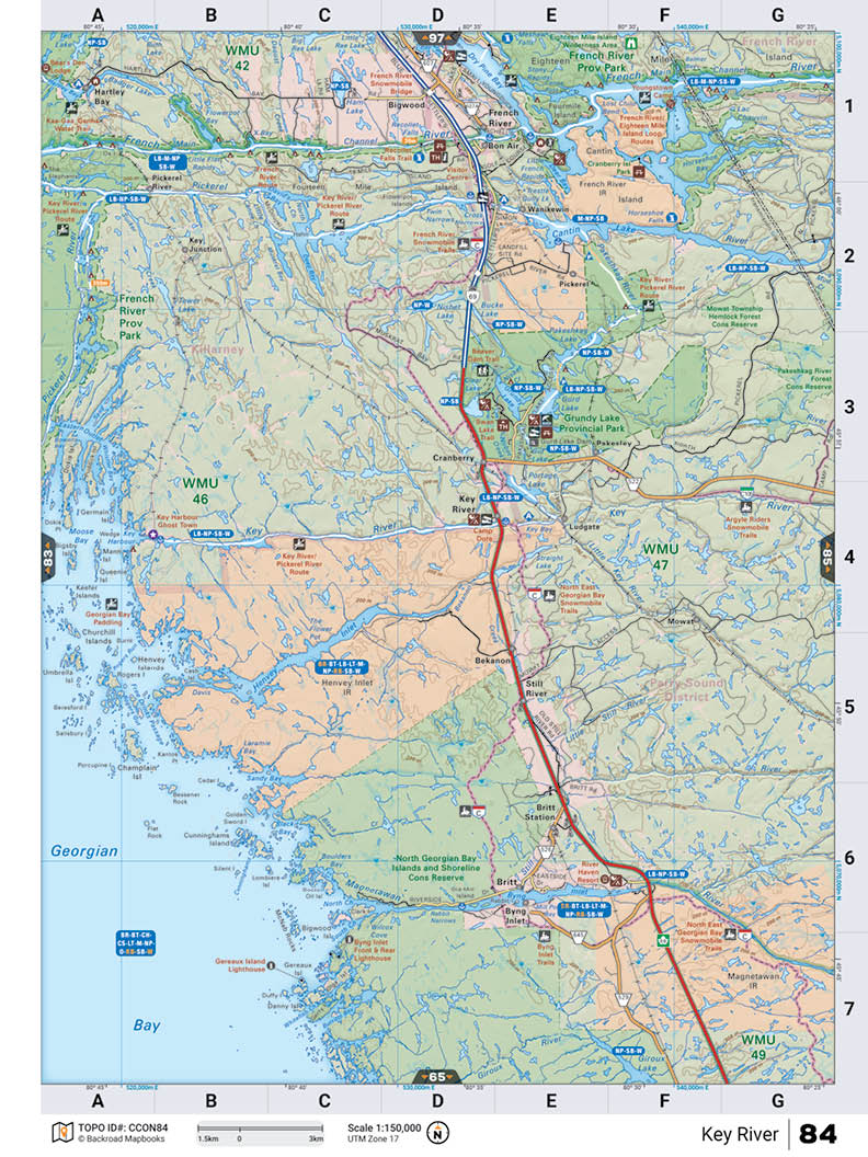 CCON84 TOPO Map - Key River - Backroad Maps