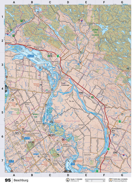 CCON95 TOPO Map - Beachburg - Backroad Maps