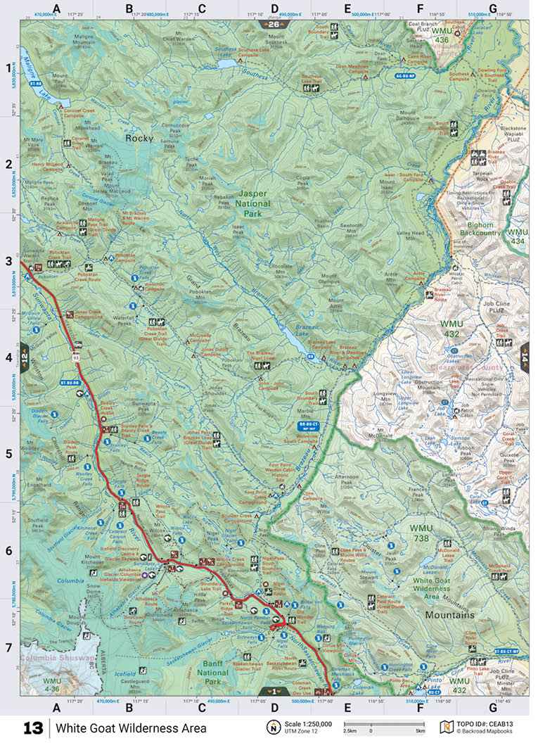 CEAB13 TOPO Map - White Goat Wilderness Area