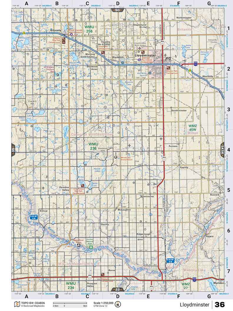 CEAB36 TOPO Map - Lloydminster