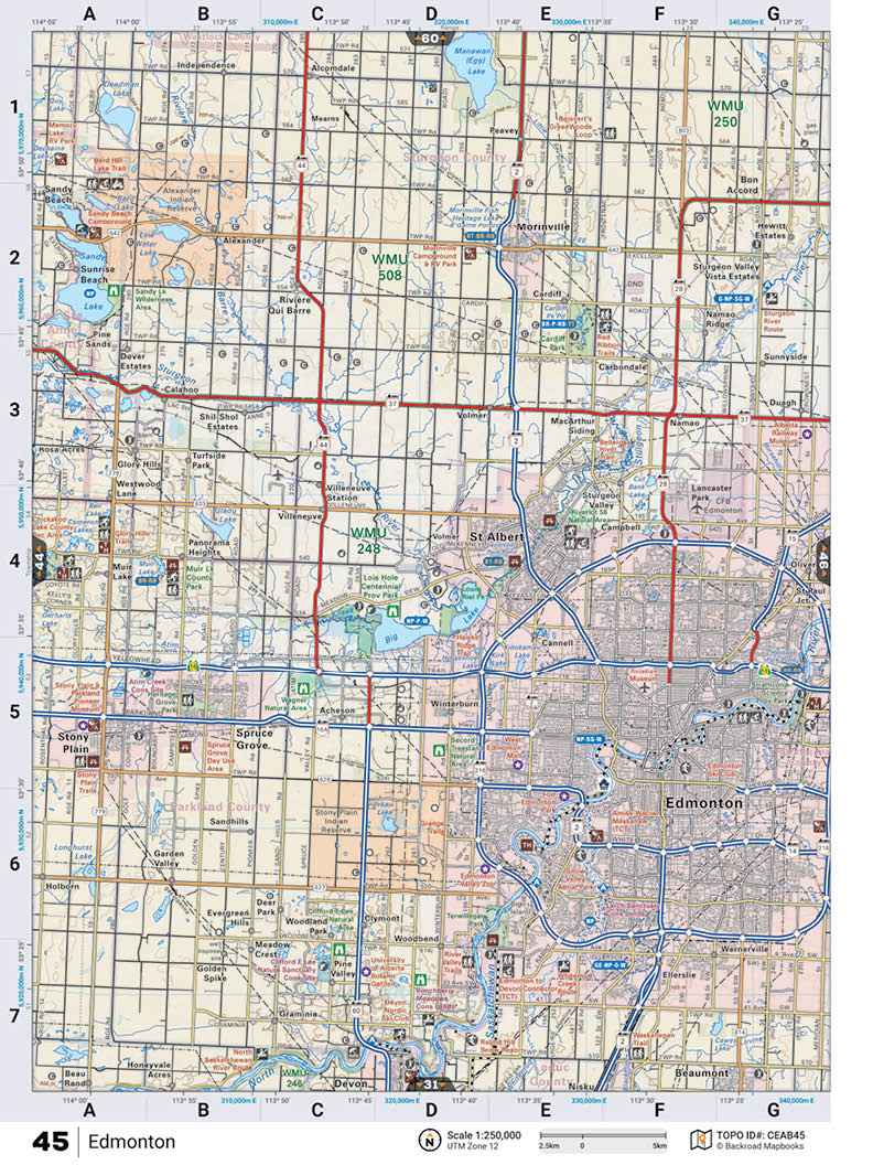 CEAB45 TOPO Map - Edmonton