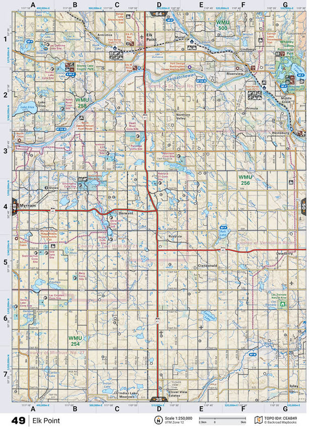 CEAB49 TOPO Map - Elk Point - Backroad Maps