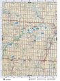 CEAB5 Wall Map - Innisfail - Backroad Maps