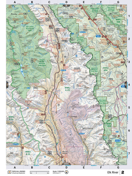 CRCR02 Wall Map - Elk River - Backroad Maps