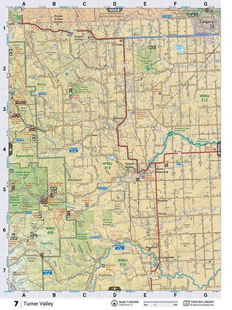 CRCR07 Wall Map - Backroad Maps