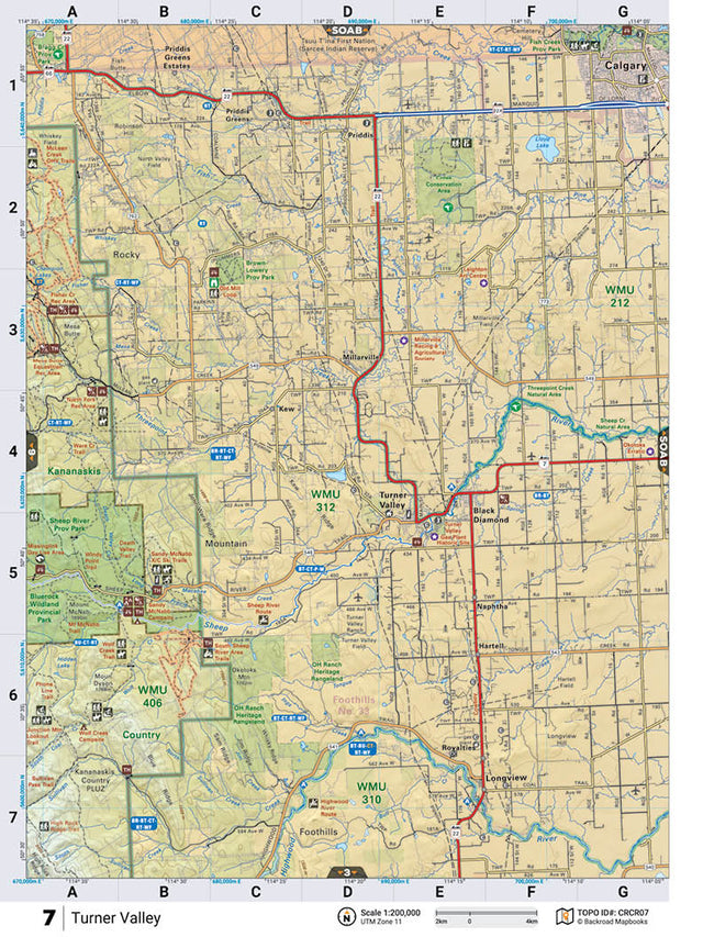 CRCR07 Wall Map - Backroad Maps