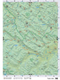 CRCR36 Wall Map - Topaz Lake - Backroad Maps