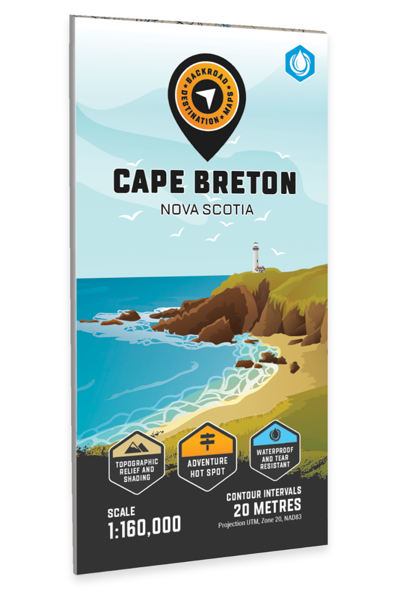 Cape Breton Island Nova Scotia - Destination Map - Backroad Maps