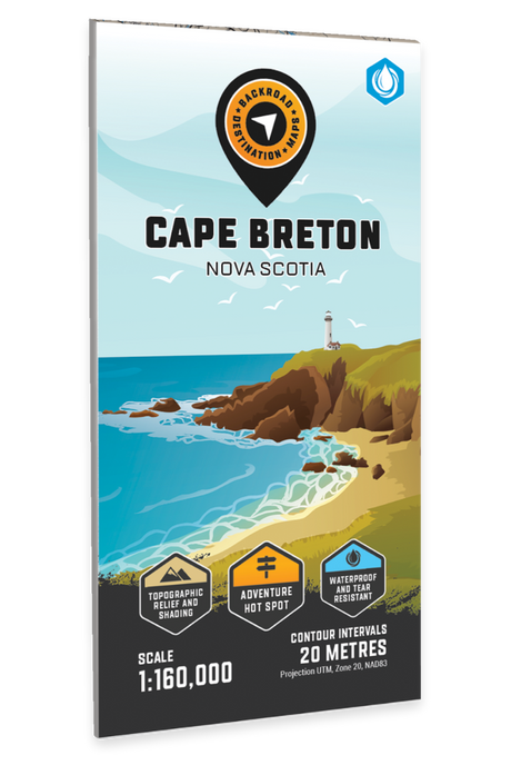 Cape Breton Island Nova Scotia - Destination Map - Backroad Maps