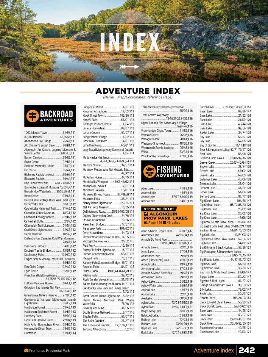 Cottage Country Ontario Backroad Mapbook
