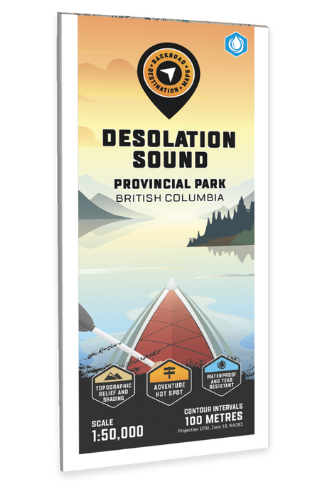 Desolation Sound Provincial Park BC - Destination Map - Backroad Maps