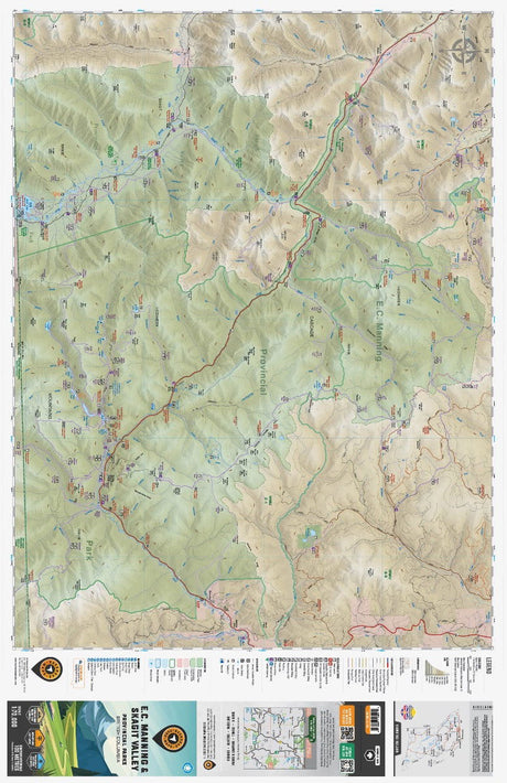 EC Manning & Skagit Valley Provincial Parks BC - Park Map - Backroad Maps
