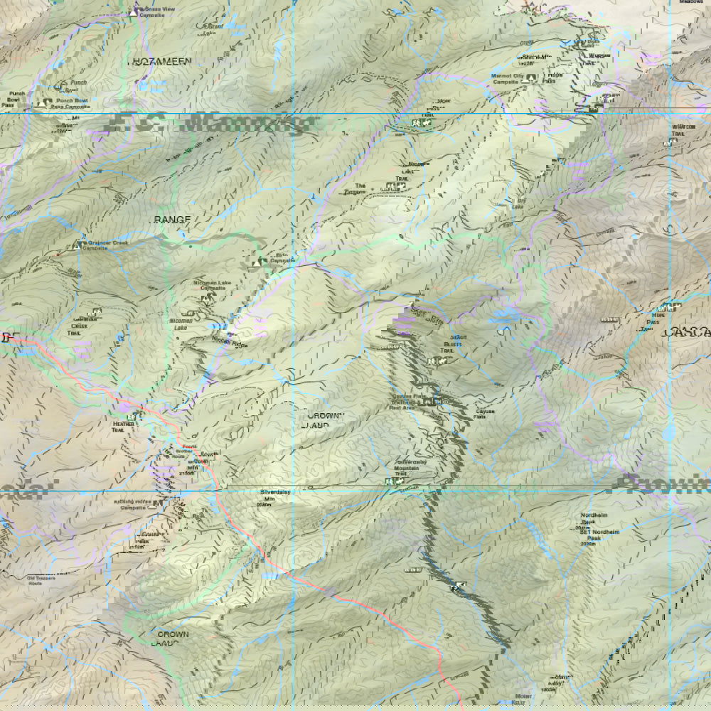 EC Manning & Skagit Valley Provincial Parks BC - Park Map - Backroad Maps