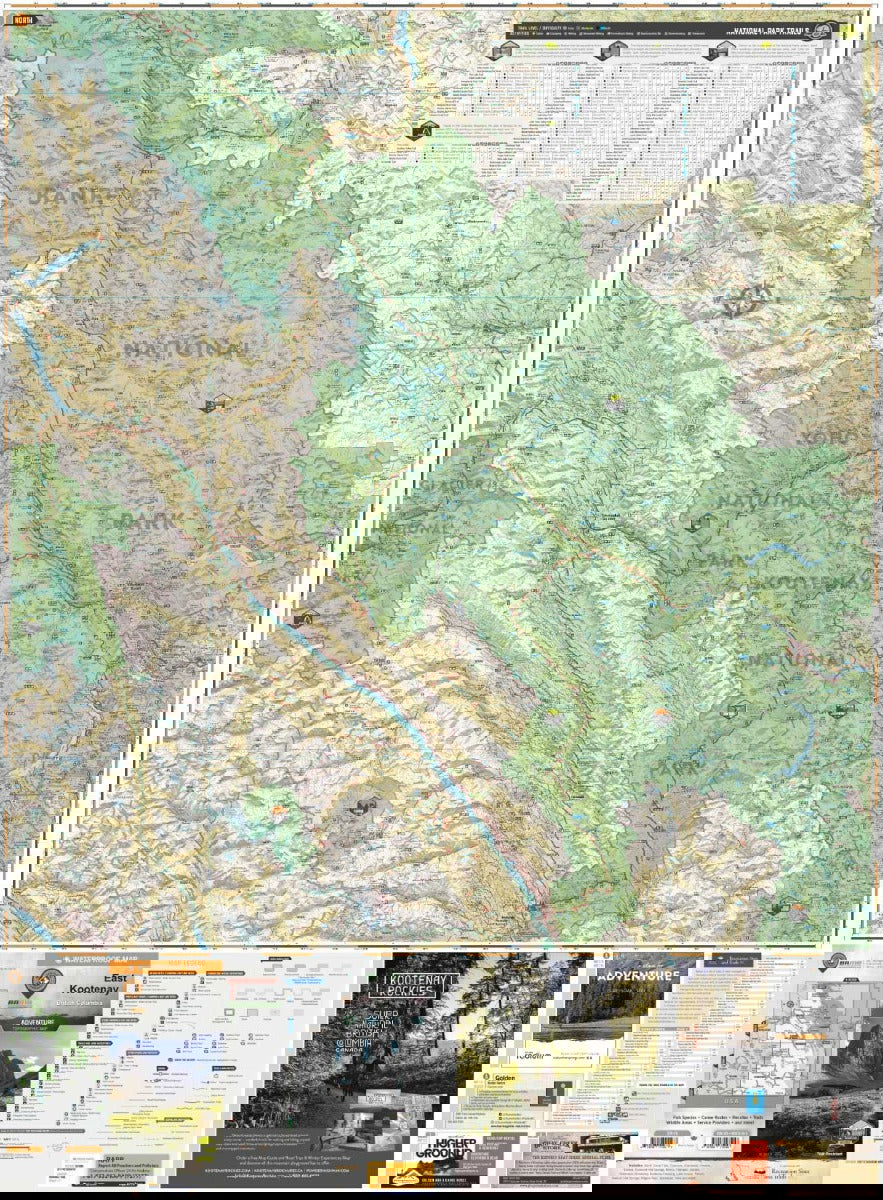 East Kootenay BC - Recreation Map - Backroad Maps
