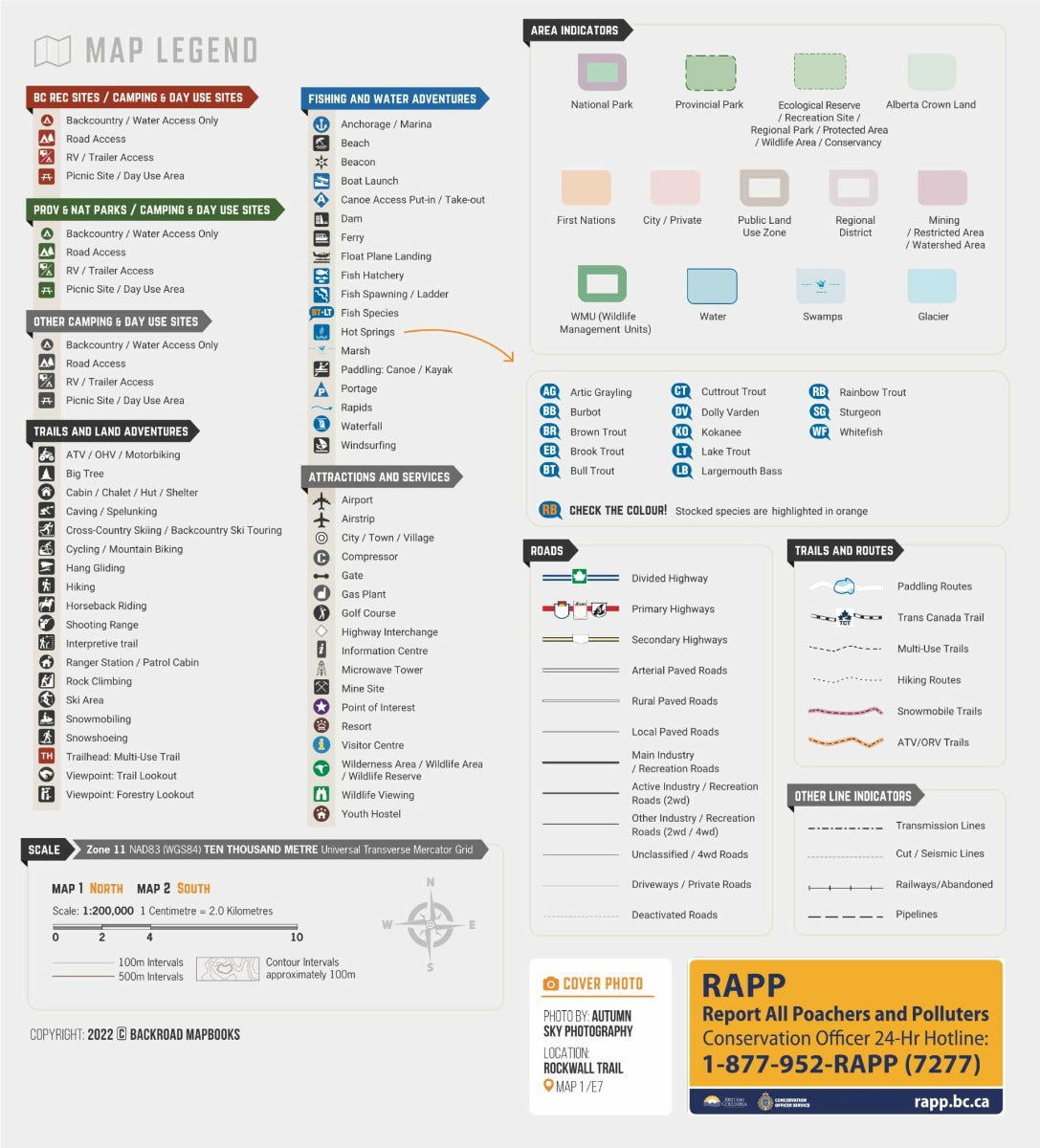 East Kootenay BC - Recreation Map - Backroad Maps