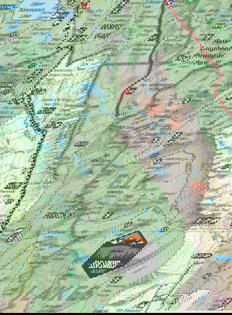 East Kootenay BC - Recreation Map - Backroad Maps