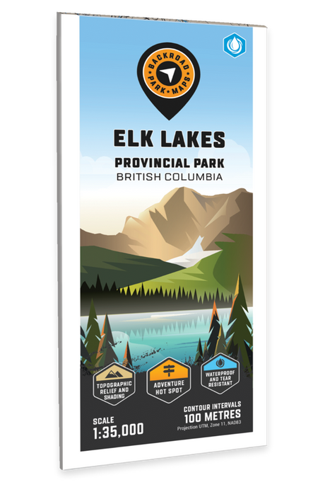 Elk Lakes Provincial Park BC - Park Map - Backroad Maps