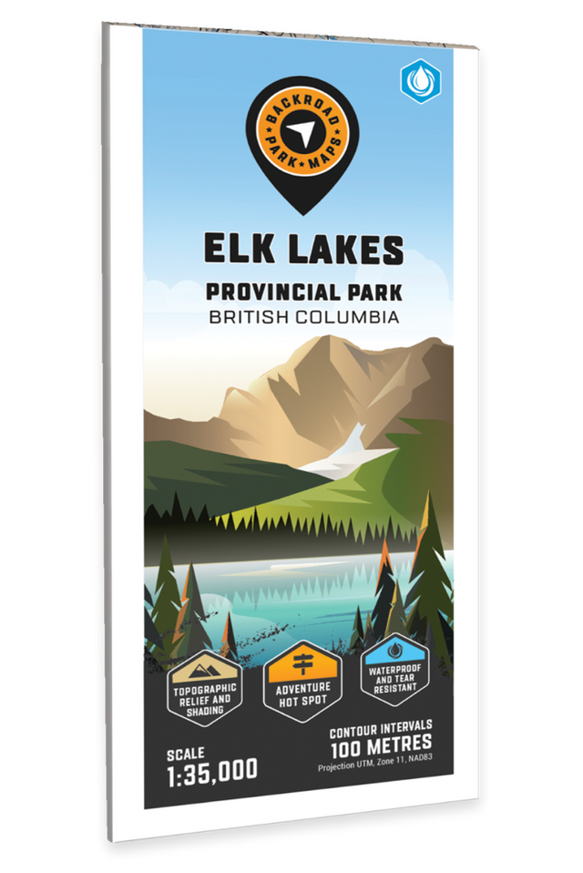 Elk Lakes Provincial Park BC - Park Map - Backroad Maps