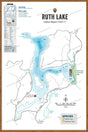 FCRBC117 Ruth Lake  - Wall Map - Backroad Maps
