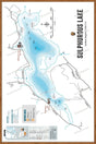FCRBC124 Sulphurous Lake  - Wall Map - Backroad Maps