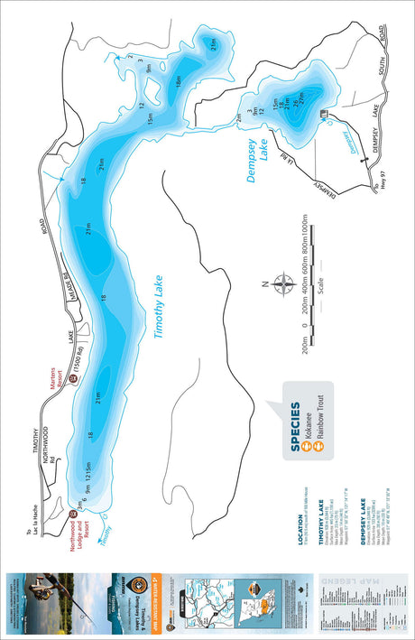 FCRBC127 Timothy & Dempsey Lakes - Backroad Maps