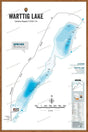 FCRBC133 Warttig Lake  - Wall Map - Backroad Maps