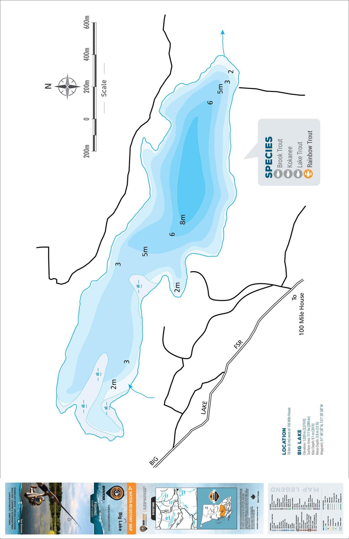 FCRBC29 Big Lake - 100 Mile Area - Backroad Maps