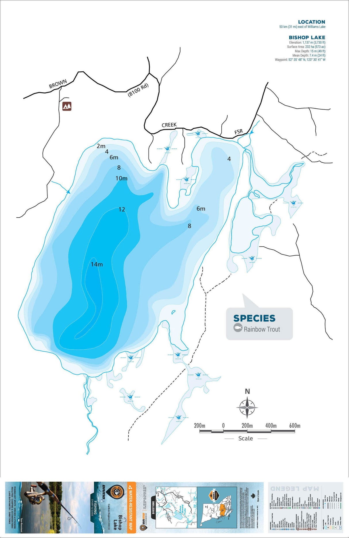 FCRBC32 Bishop Lake - Backroad Maps