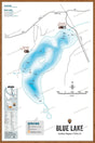 FCRBC34 Blue Lake  - Wall Map - Backroad Maps