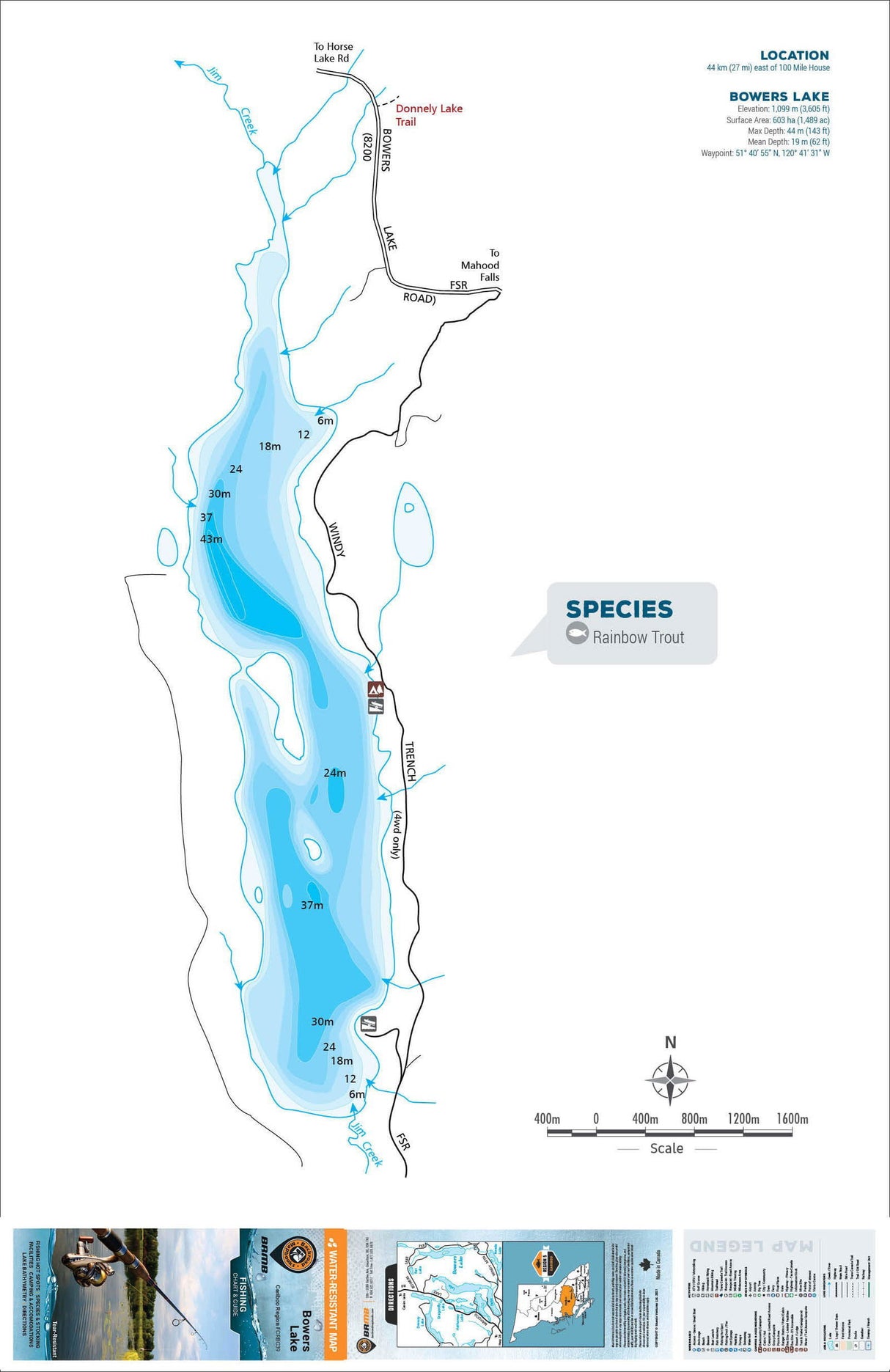 FCRBC39 Bowers Lake - Backroad Maps