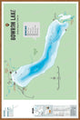 FCRBC40 Bowron Lake  - Wall Map - Backroad Maps