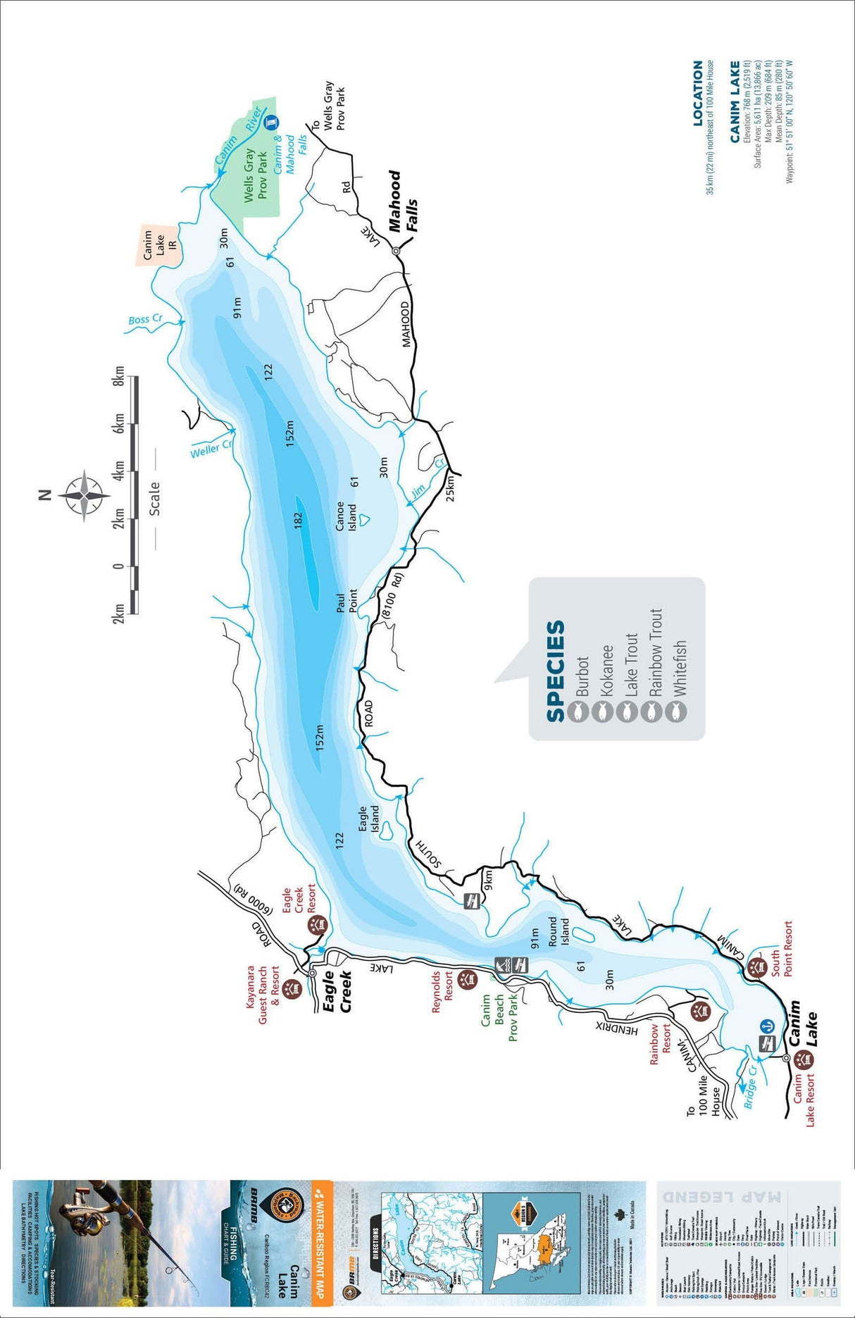 FCRBC42 Canim Lake - Backroad Maps