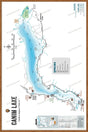 FCRBC42 Canim Lake  - Wall Map - Backroad Maps