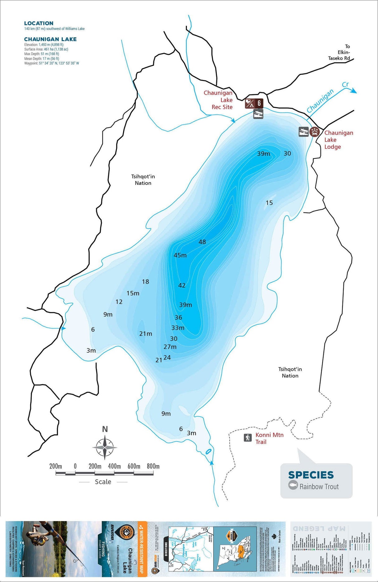 FCRBC45 Chaunigan Lake - Backroad Maps