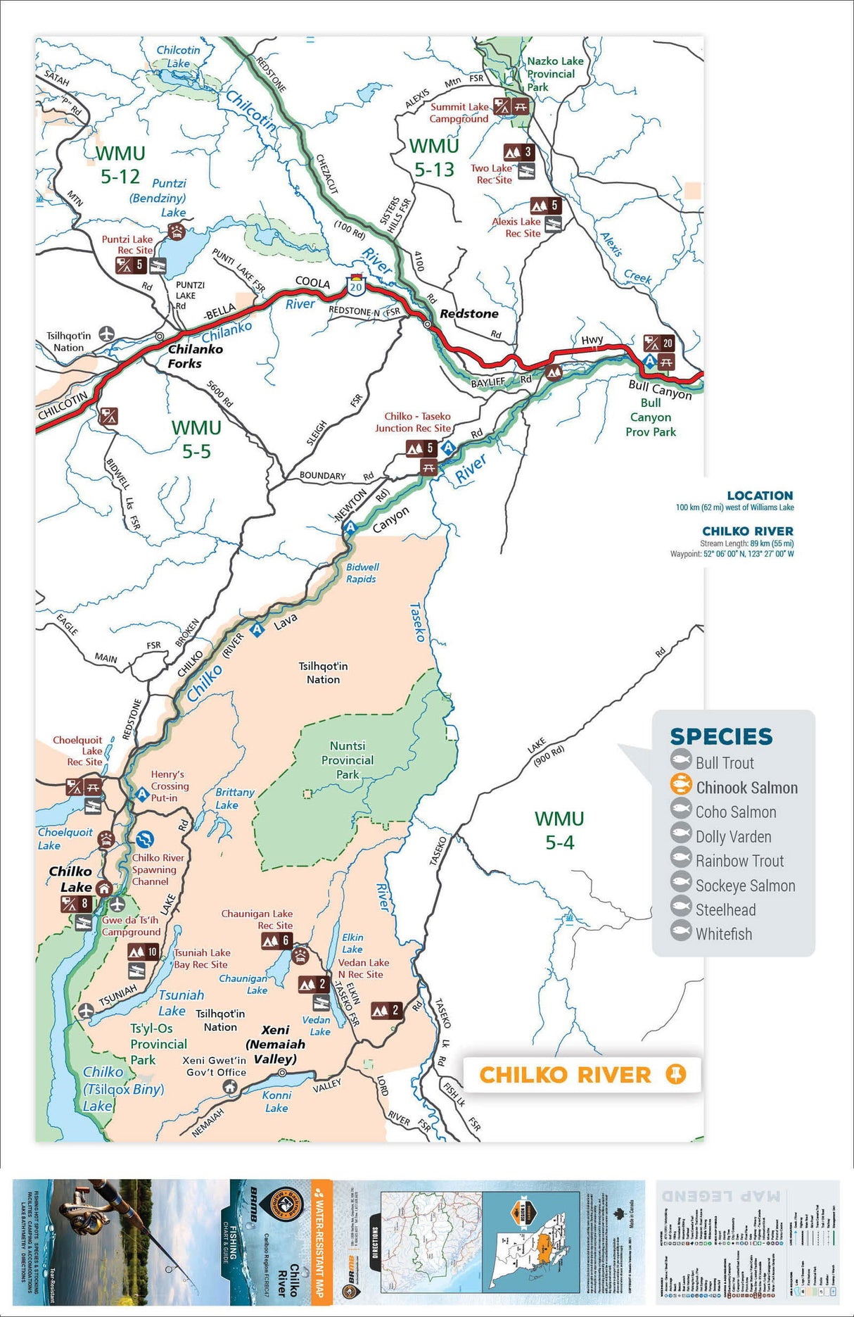 FCRBC47 Chilko River - Backroad Maps