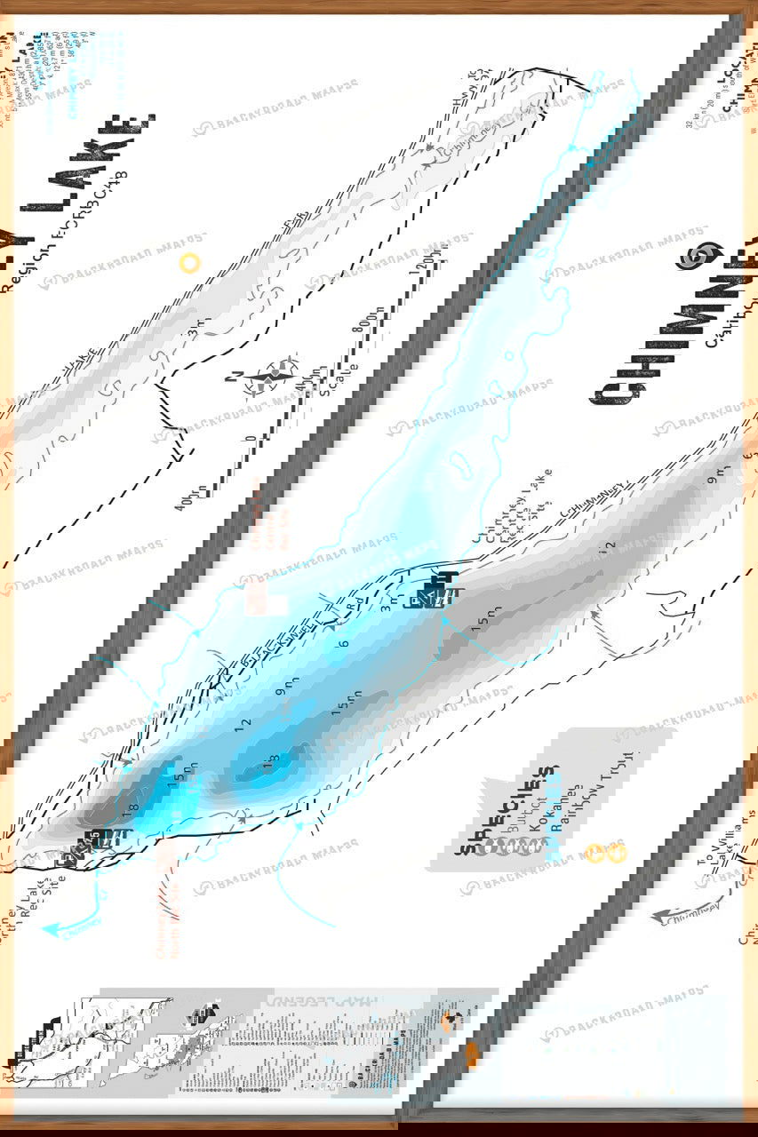 FCRBC48 Chimney Lake  - Wall Map - Backroad Maps