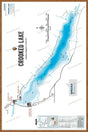 FCRBC50 Crooked Lake  - Wall Map - Backroad Maps