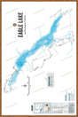 FCRBC60 Eagle Lake  - Wall Map - Backroad Maps