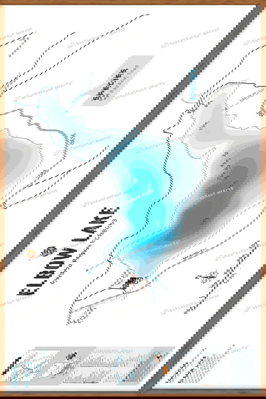 FCRBC63 Elbow Lake  - Wall Map - Backroad Maps