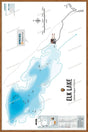FCRBC64 Elk (Island) Lake  - Wall Map - Backroad Maps