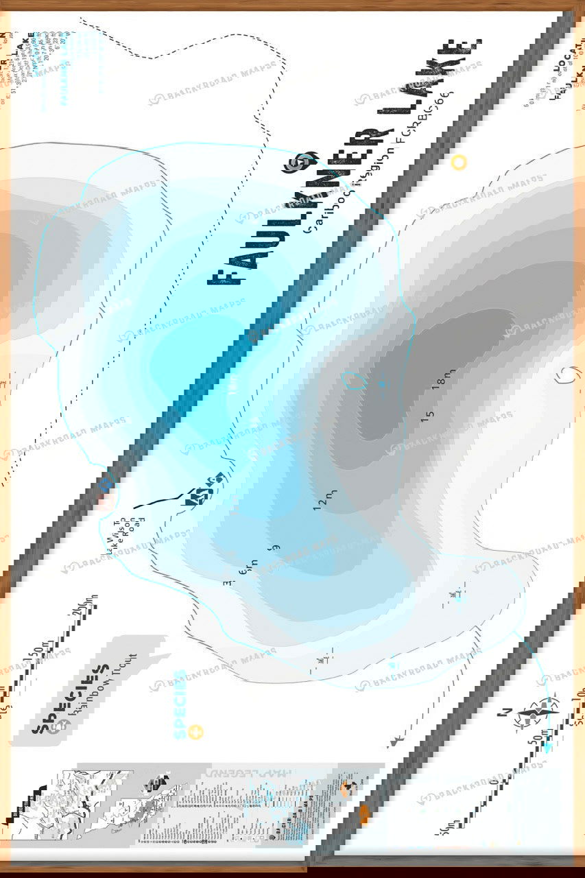FCRBC66 Faulkner  - Wall Map - Backroad Maps