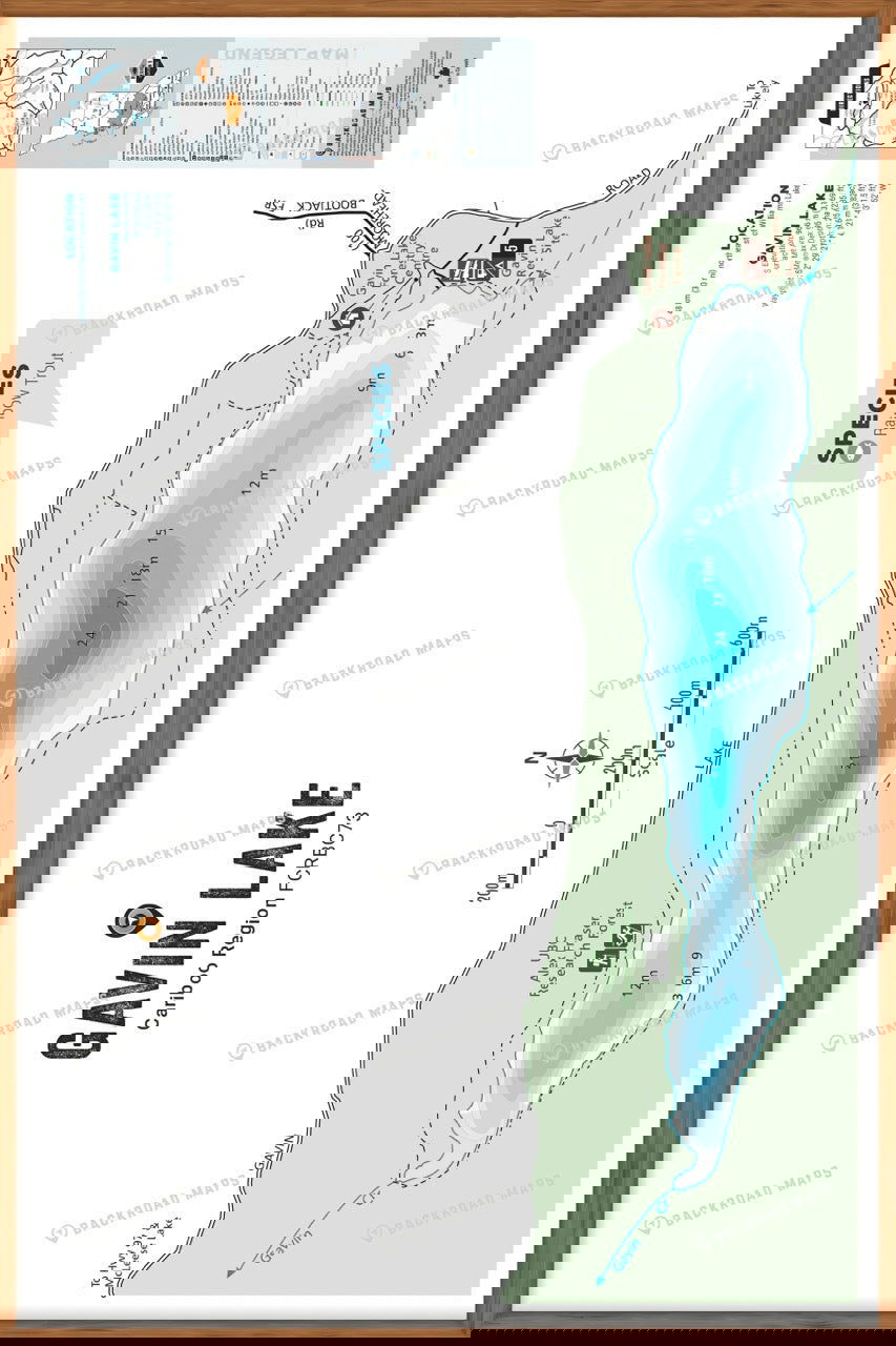 FCRBC73 Gavin Lake  - Wall Map - Backroad Maps