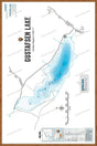 FCRBC77 Gustafsen Lake  - Wall Map - Backroad Maps