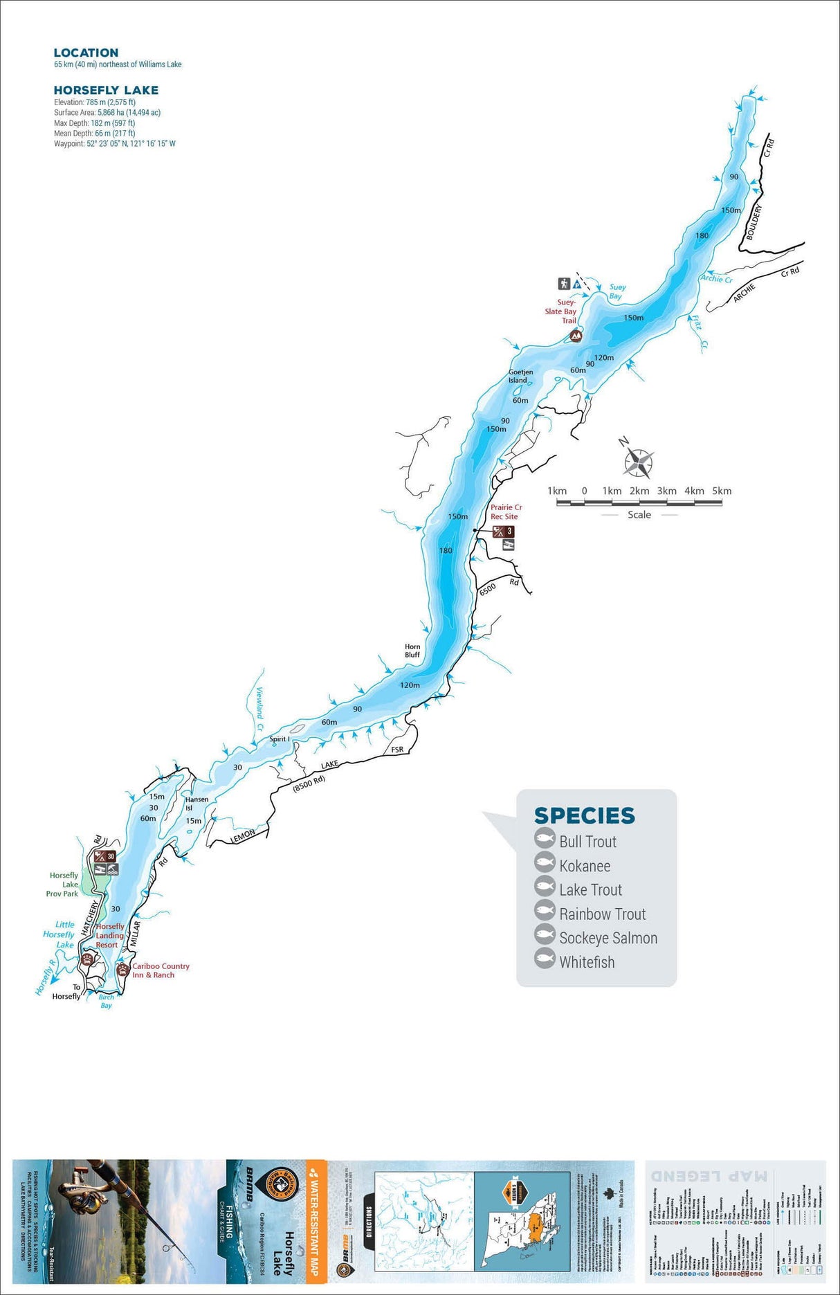 FCRBC84 Horsefly Lake - Backroad Maps