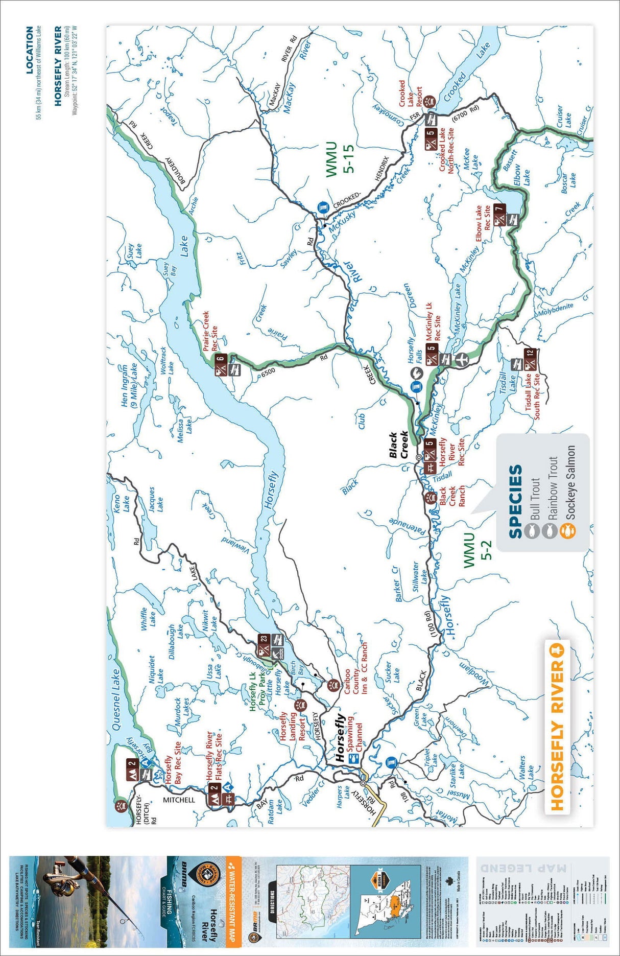 FCRBC85 Horsefly River - Backroad Maps