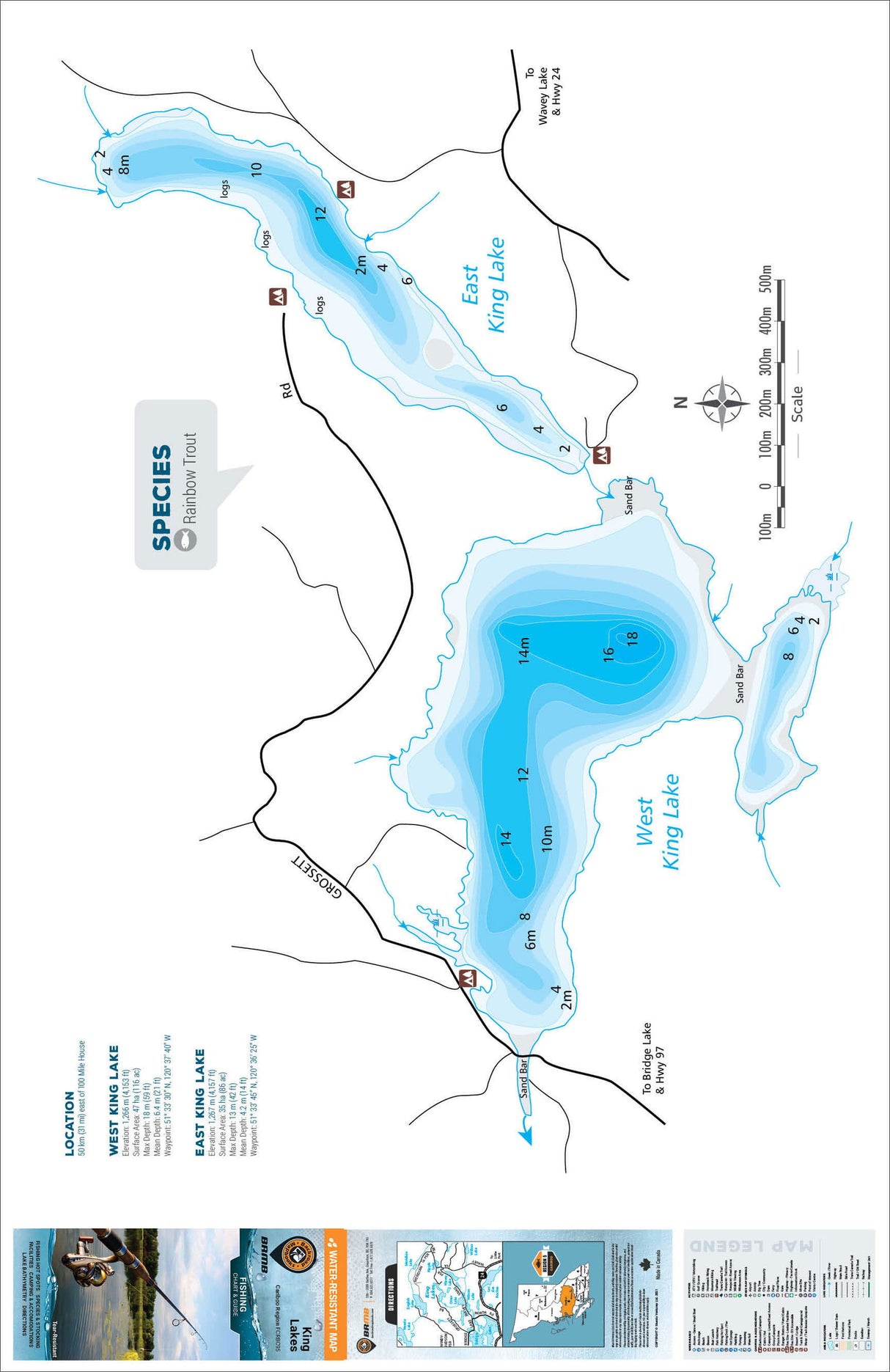 FCRBC95 King Lakes East & West - Backroad Maps