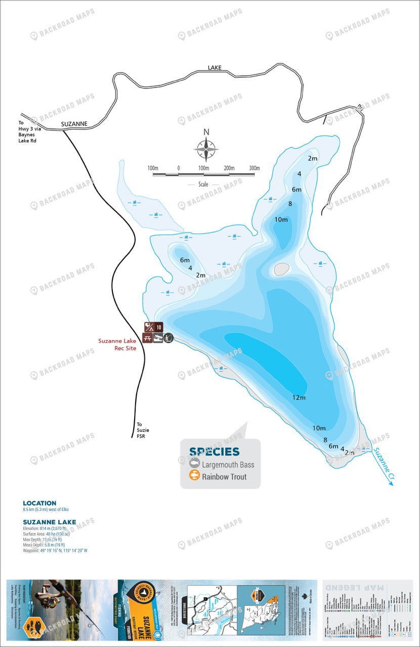FKRBC105 Suzanne Lake - Backroad Maps