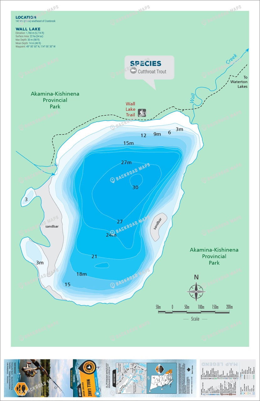 FKRBC108 Wall Lake - Backroad Maps