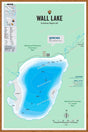 FKRBC108 Wall Lake - Wall Map - Backroad Maps