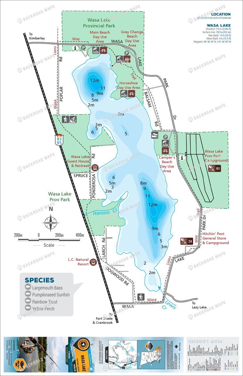 FKRBC110 Wasa Lake - Backroad Maps